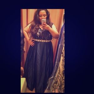 Navy Blue Prom Dress